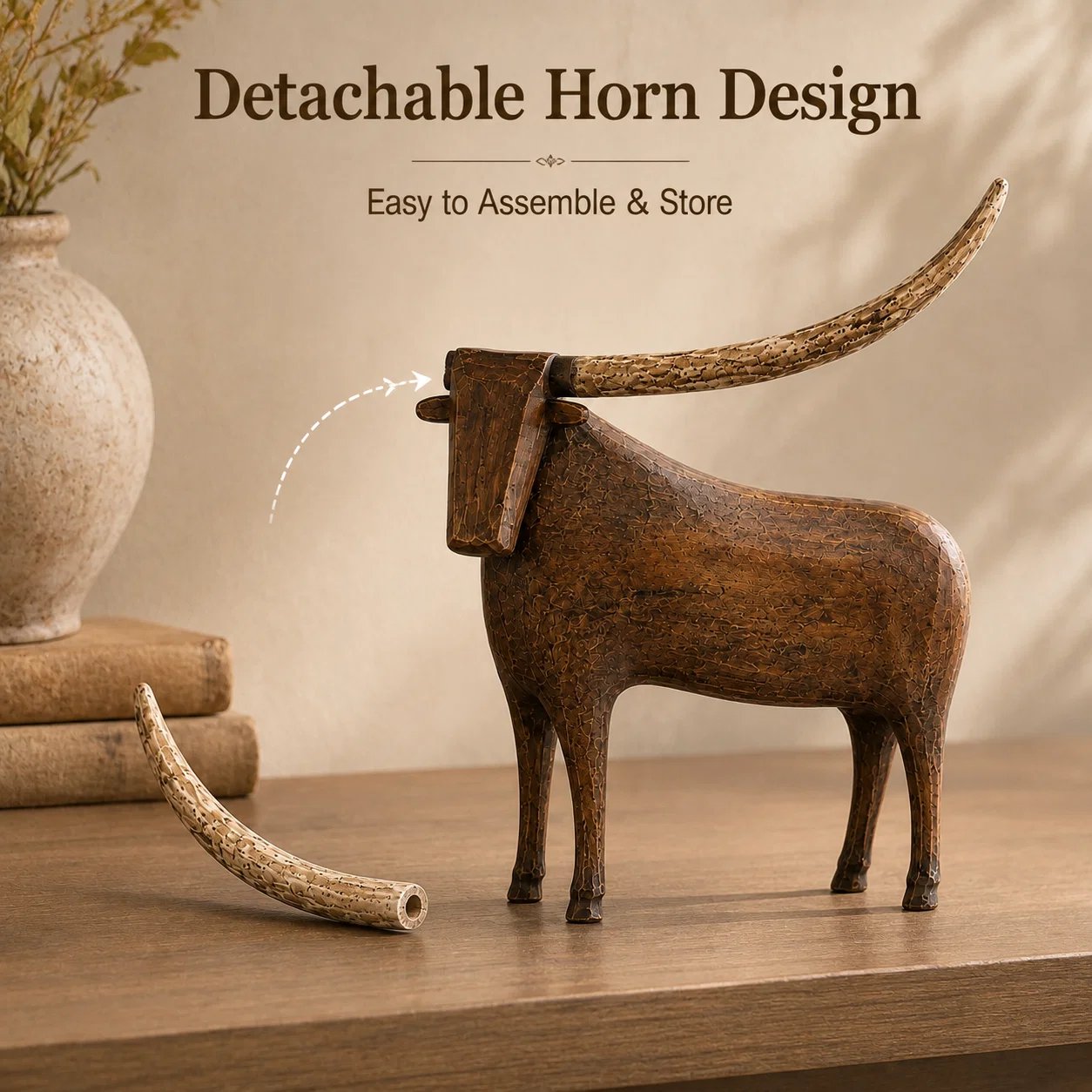 Detachable longhorn design
