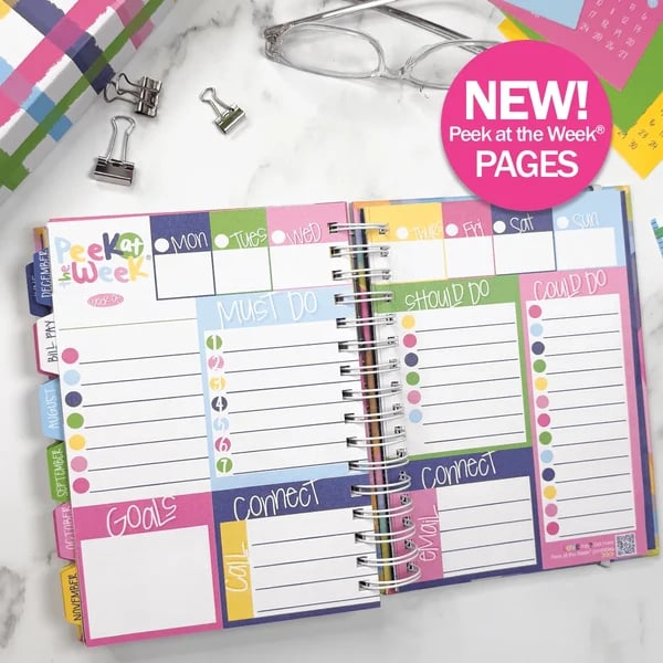 Peek at the Week planner pages