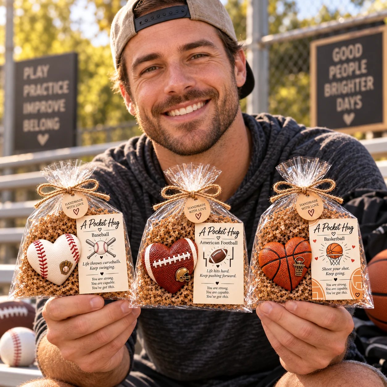 Sports Pocket Hug athlete gift