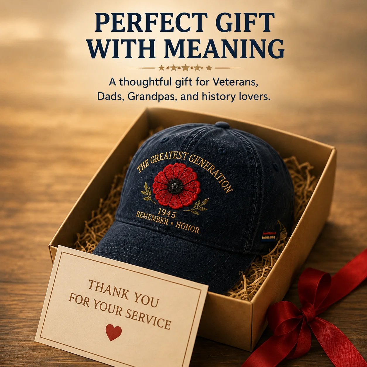Meaningful memorial cap gift