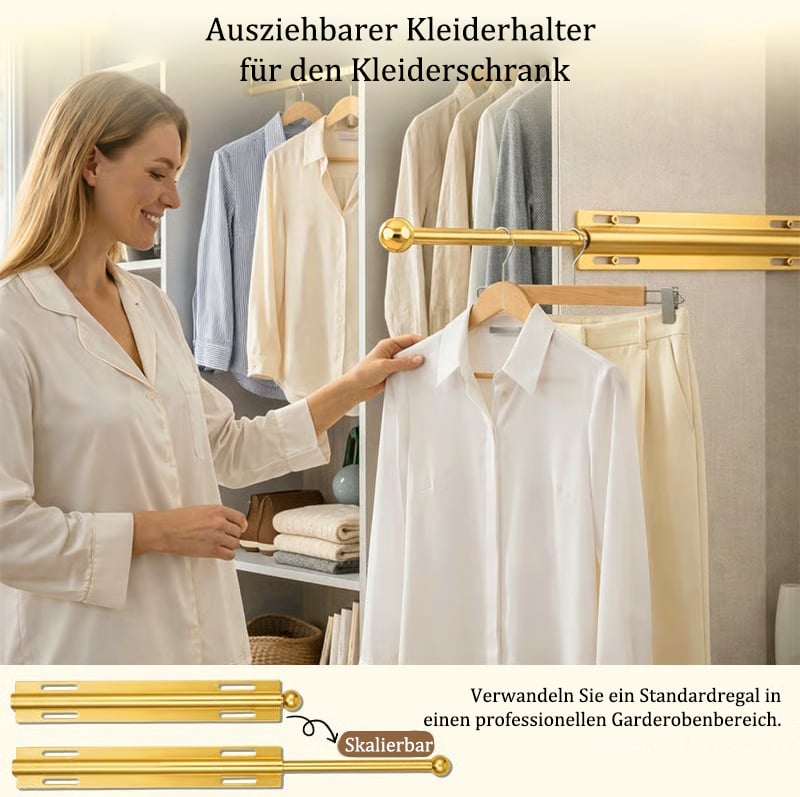 🗄️Kleiderstange für Auszugsschränke