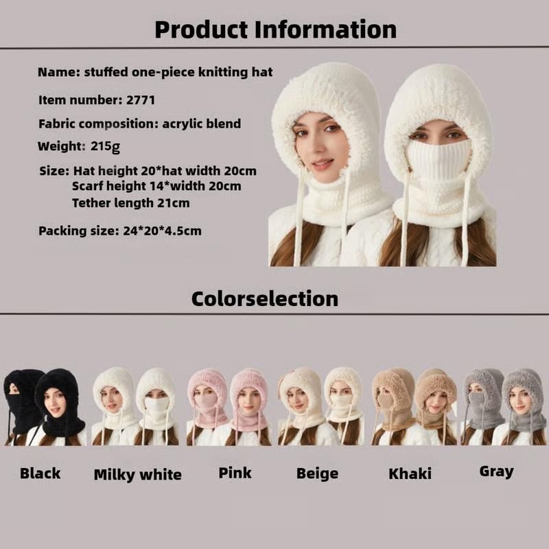 Women's winter knitted hood product details