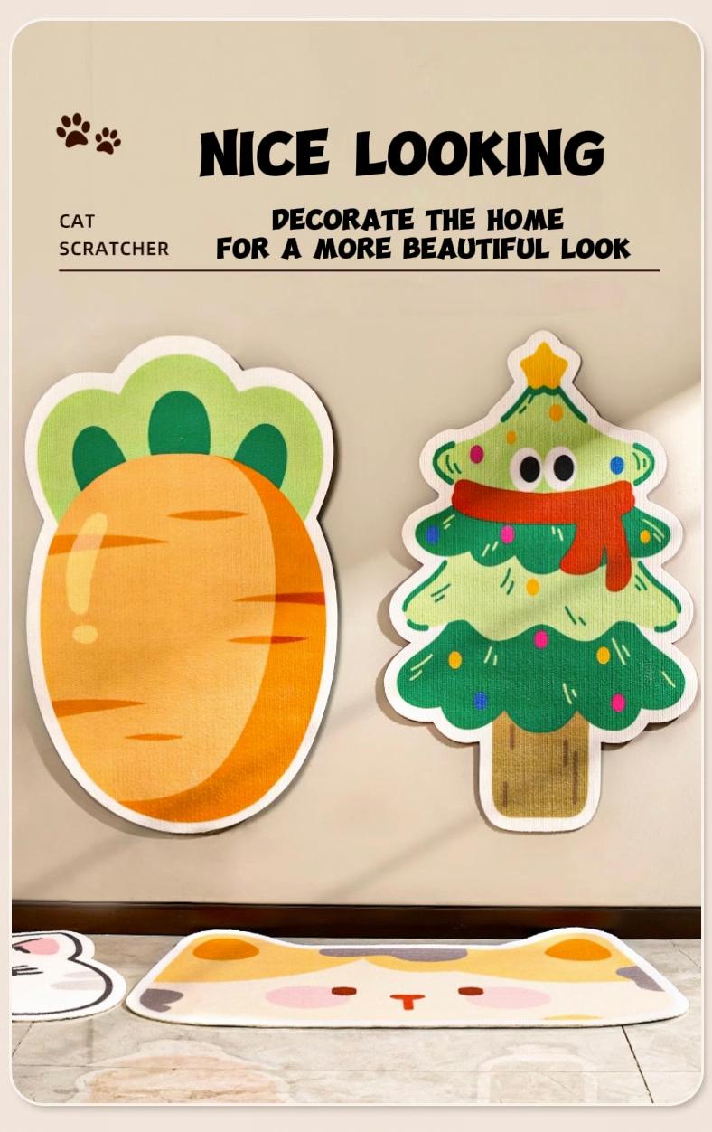 Product Introduction of Wall-mounted cat scratching mat. It is wear-resistant and doesn't shed debris. It's a great tool to prevent cats from scratching the sofa. It can be pasted on doors, sofas and furniture. 4