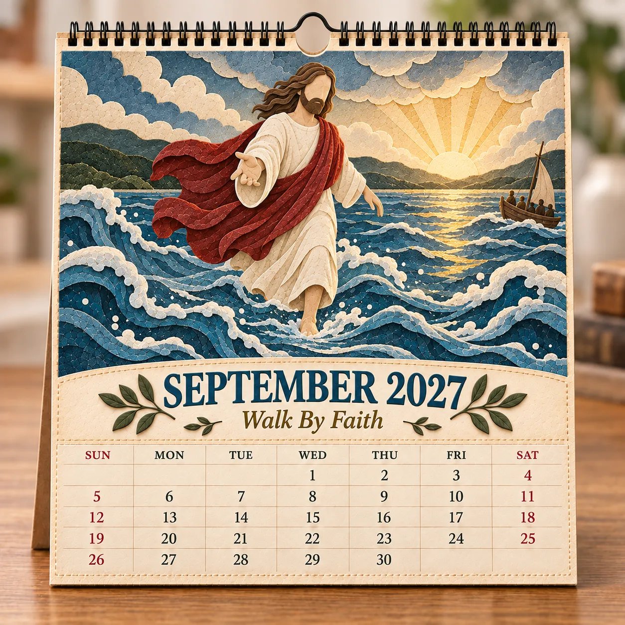 September 2027 Walk By Faith calendar page