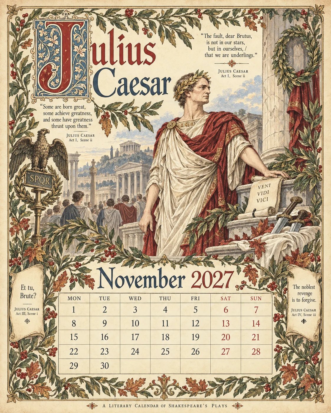 November — Julius Caesar November — Julius Caesar