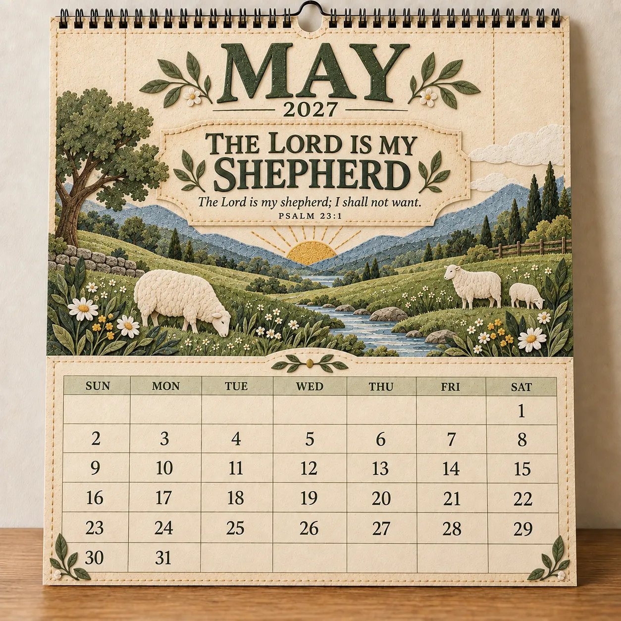 May 2027 The Lord Is My Shepherd Psalm 23:1