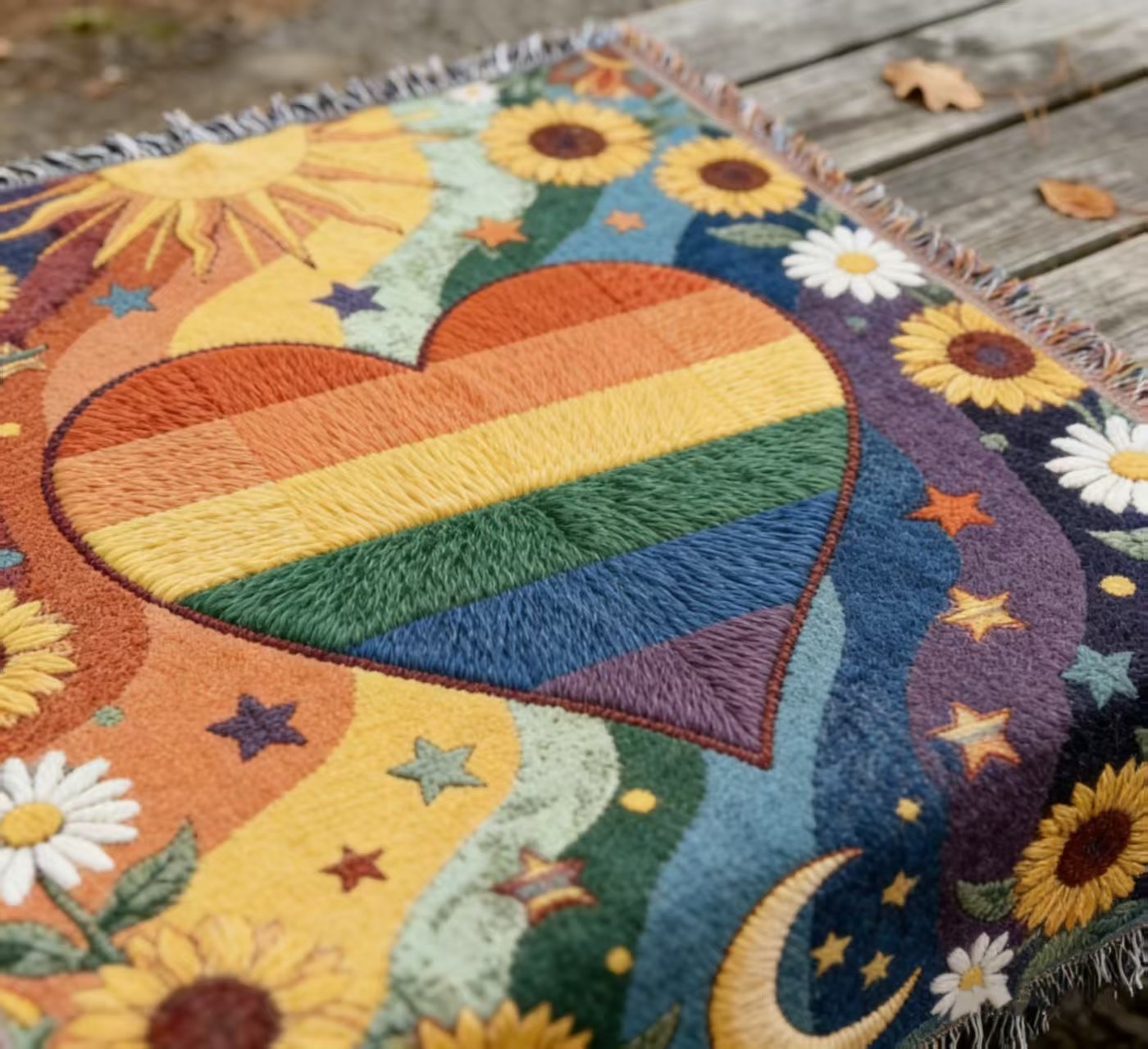 durable and easy care pride blanket
