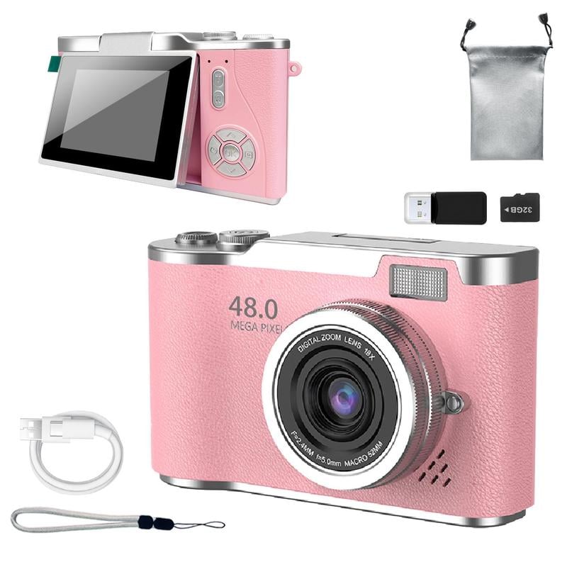 Product Introduction of 4K Foldable Screen Student Camera, 1 Count Retro CCD Card Machine, Entry-level Digital Camera, 1080P High Built-in Games & Filter Functions Camera, Mother's Day Gifts, Video 0