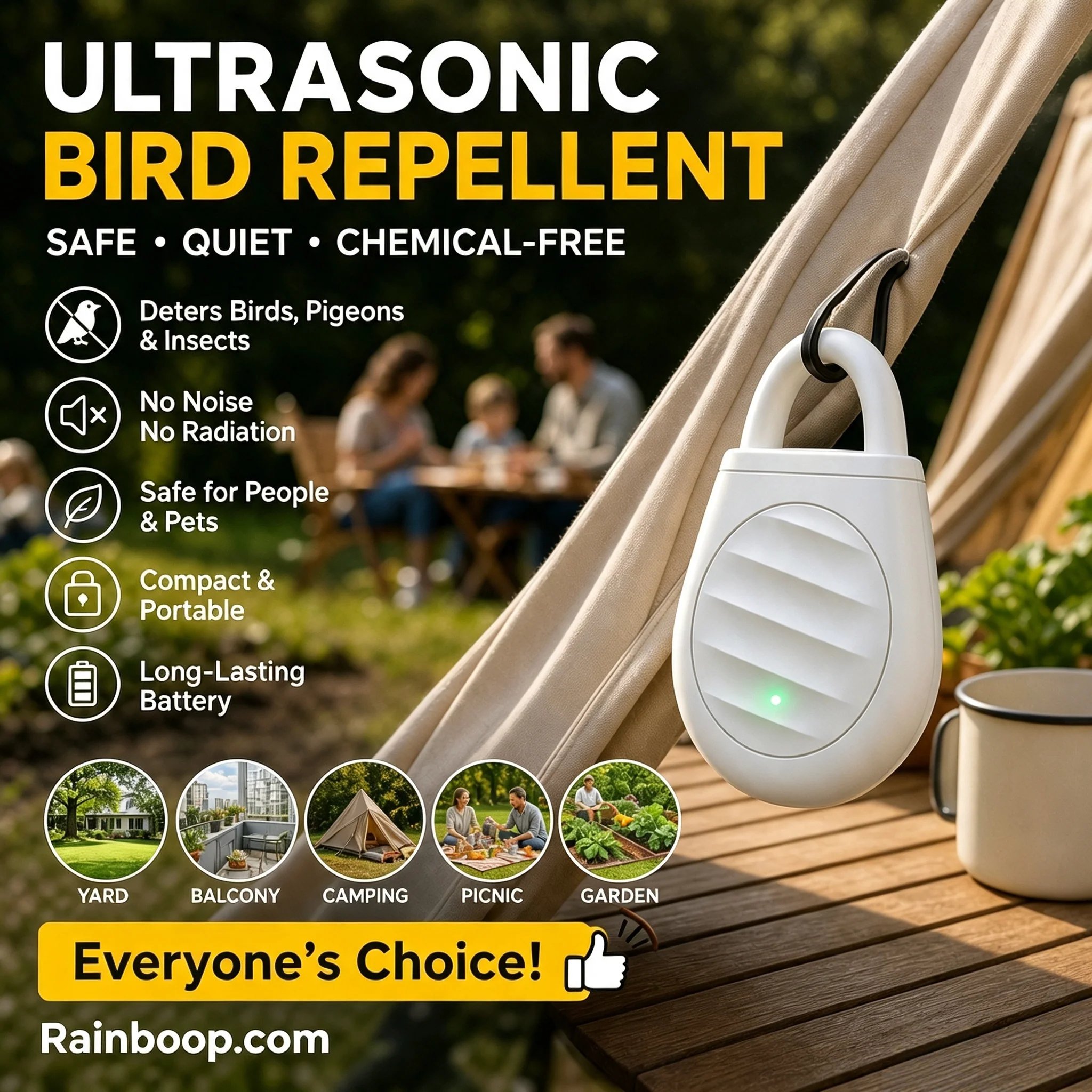 Ultrasonic repelling technology