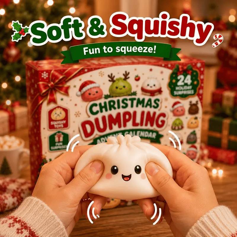 24 unique Christmas dumpling squishy toys