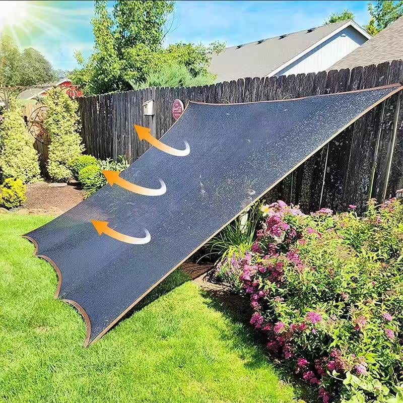 90% Blackout Cloth (Black) - 10 x 13ft UV-Resistant Shade Net with Reinforced Rivets, Suitable for Outdoor Adventures / Camping / Garden / Patio / Greenhouse.Mesh Shade Cloth，Easter gifts