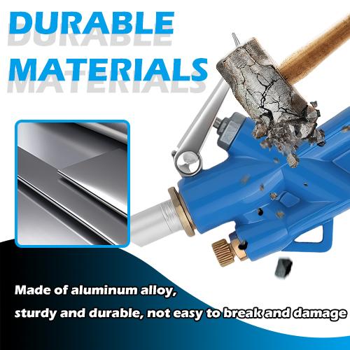 Durable metal pneumatic cleaning gun construction