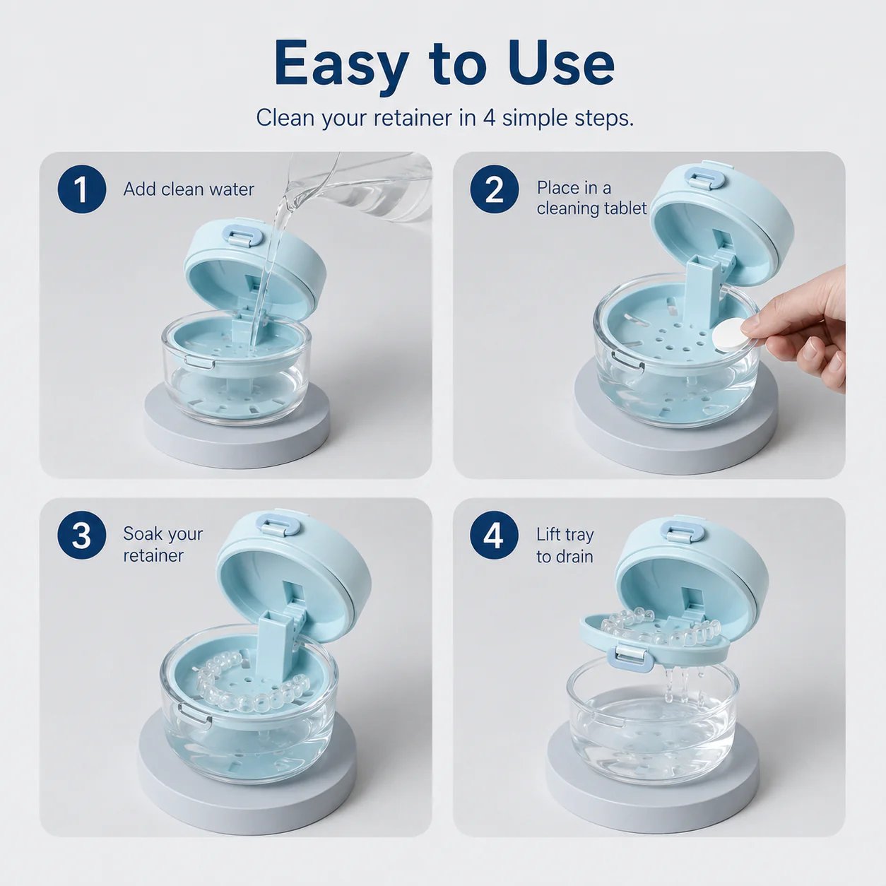 Retainer Case Usage Steps