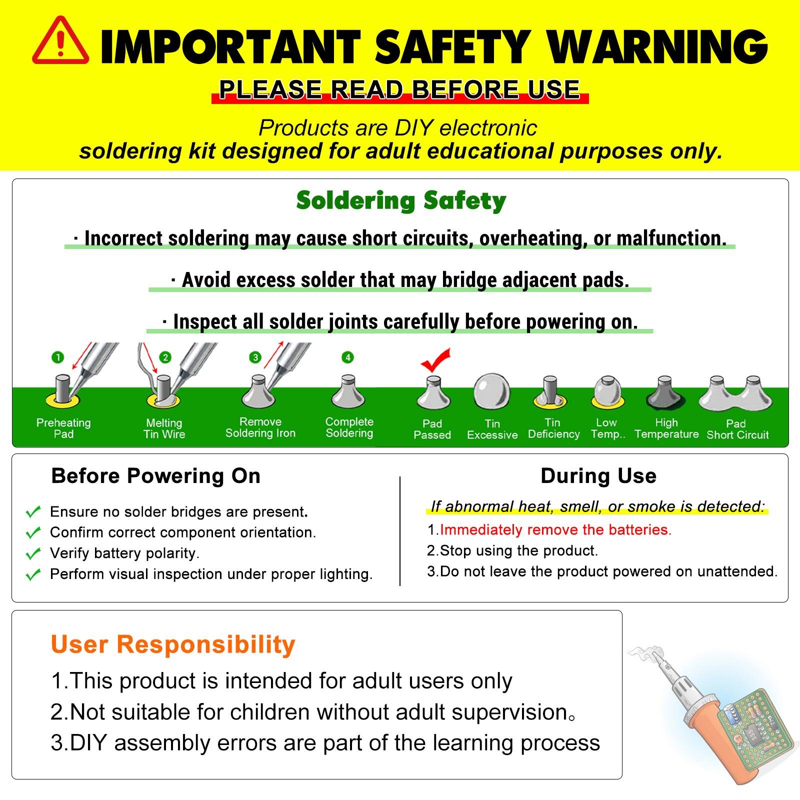 STEM Soldering Practice Kit - DIY Rotating Ferris Wheel Soder Practice Kit with 10 Light Modes, Colorful LED Electronics Soldering Projects for Adult Student Training Kit, Practical Desk Decor Present