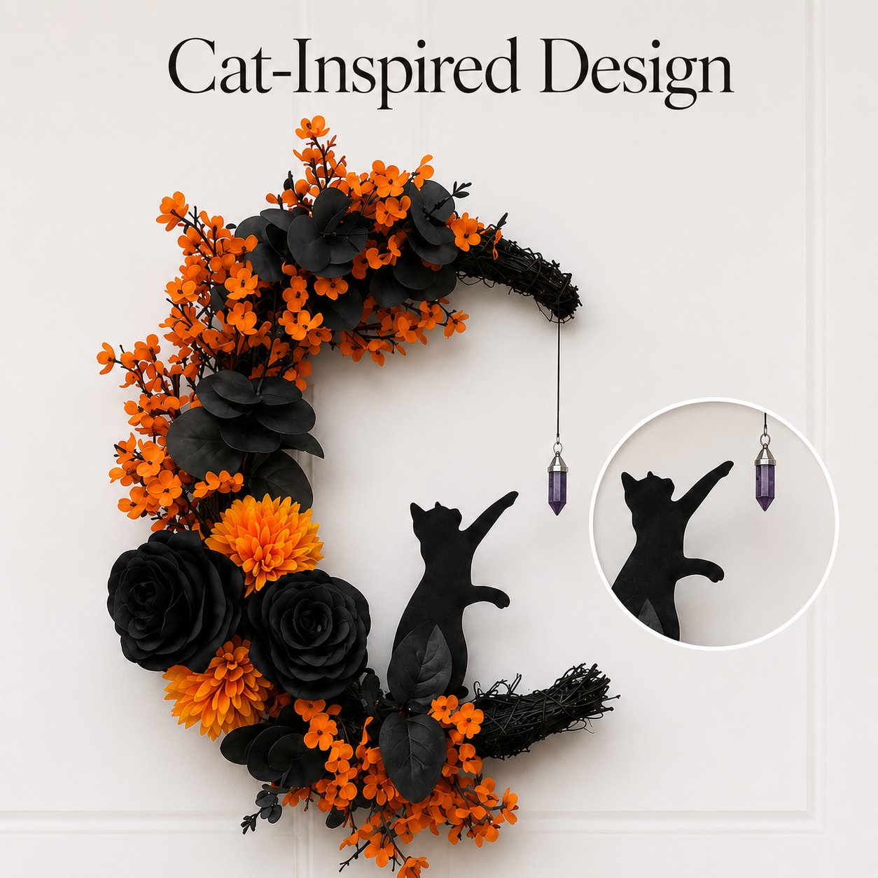 Charming Black Cat Design