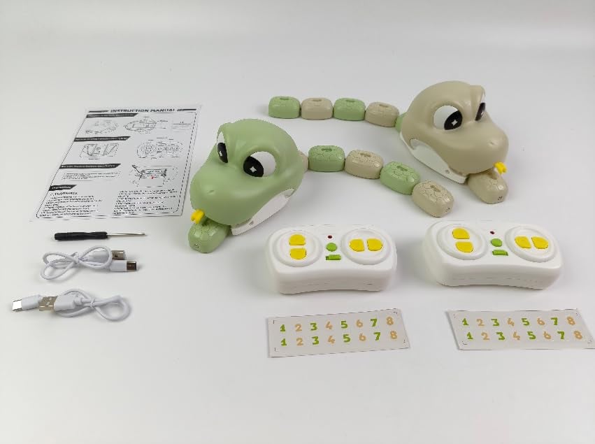 2 Pack Dual Players Remote Control Magnetic Snake Competitive Toy