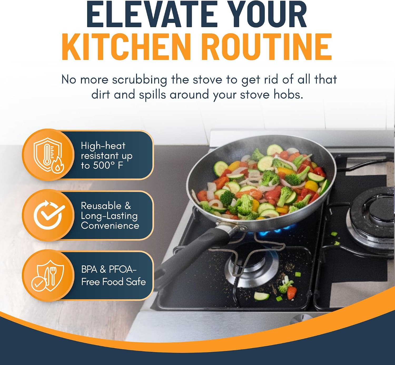 Easy to clean stove liner Easy to clean stove liner