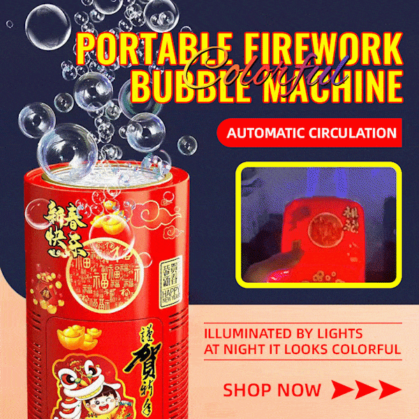 🎉🎉Portable Firework Bubble Machine🎉🎉 Integrityk