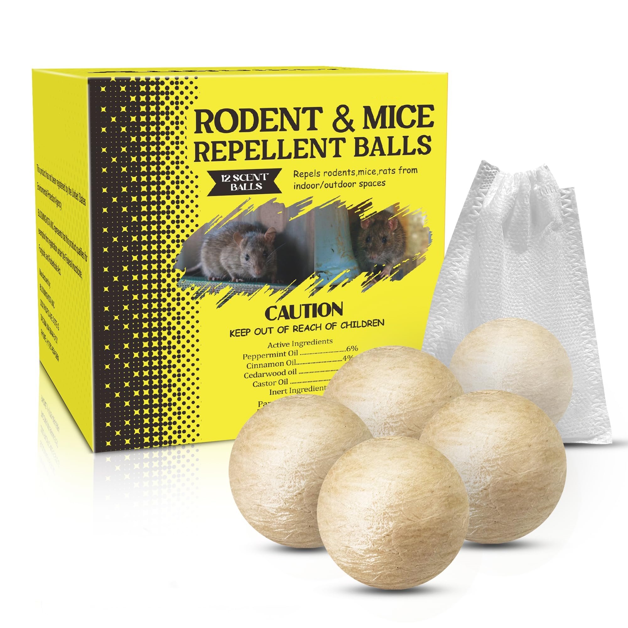 Rodent Repellent Balls Package