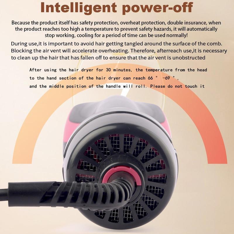 Durable and safe hair dryer brush design