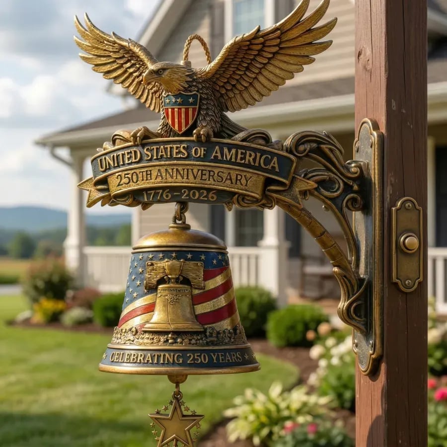 Vintage wall bell bracket detail