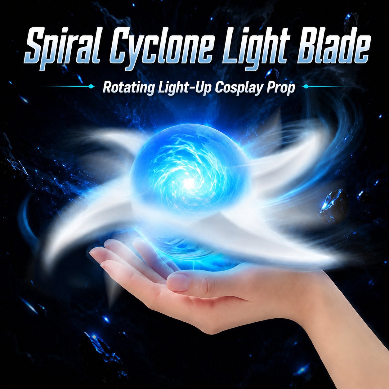 Handheld spinning glow effect