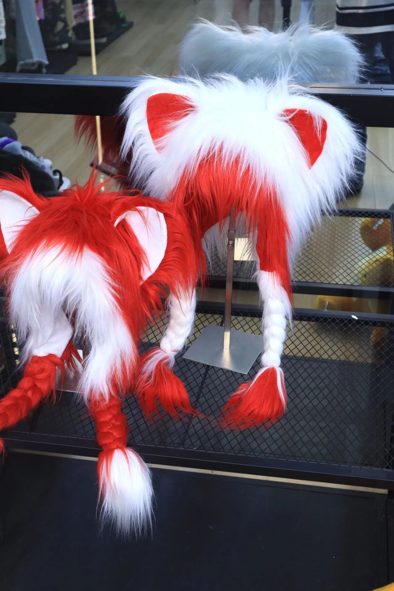 Plush animal ear detail