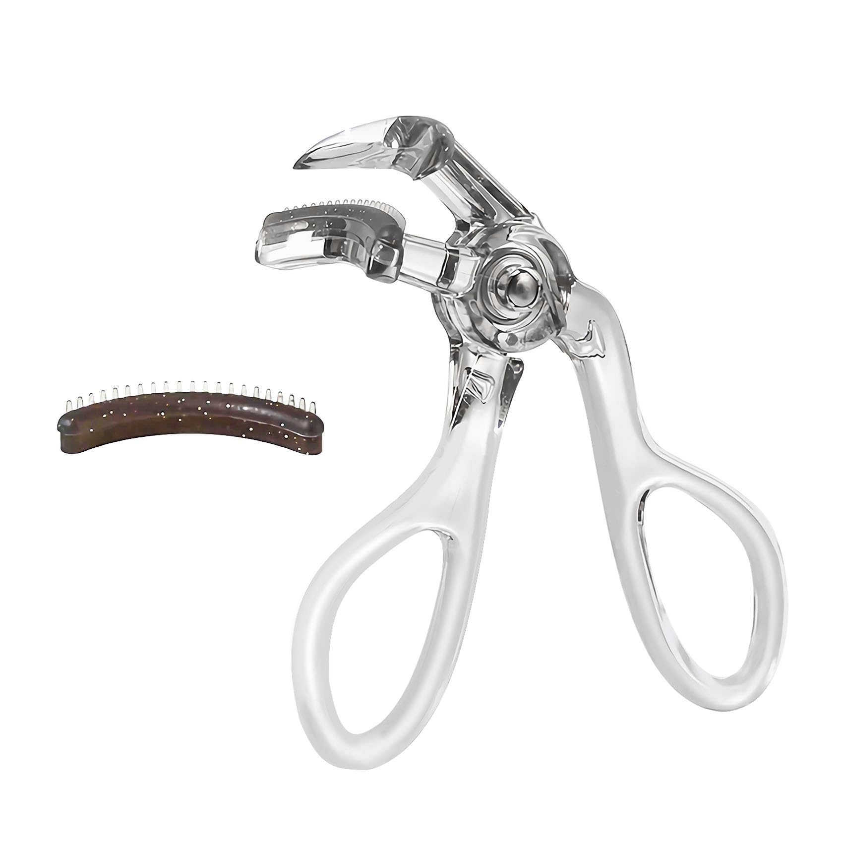Transparent Eyelash Curler with Detachable Comb Transparent Eyelash Curler with Detachable Comb