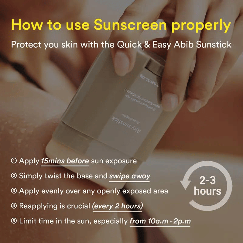 How to use Airy Sunstick sunscreen properly