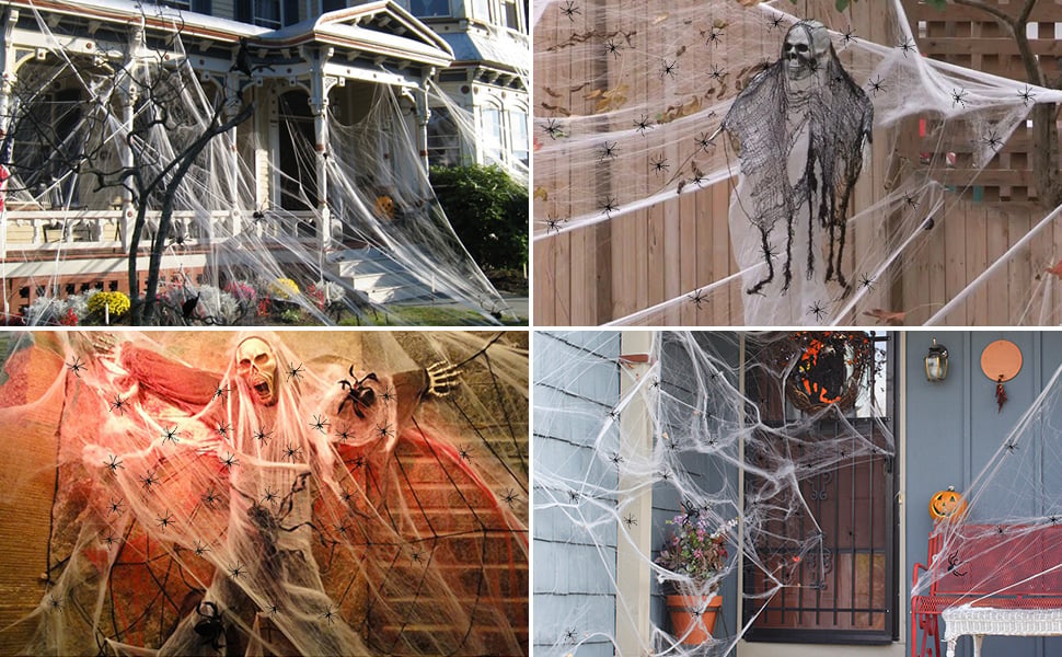 halloween spider web decorations