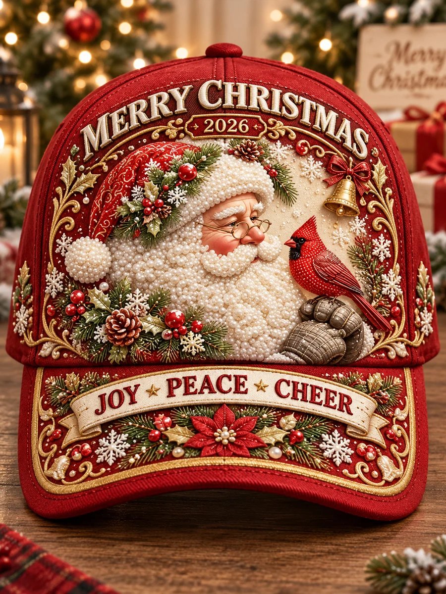 Santa Claus JOY Christmas baseball cap design
