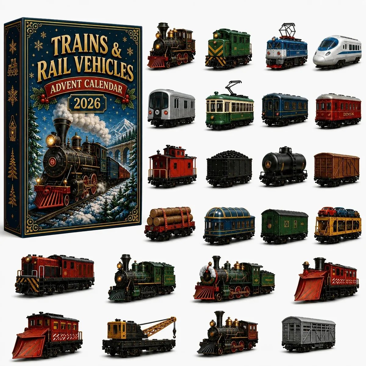 railway vehicle Advent Calendar collection