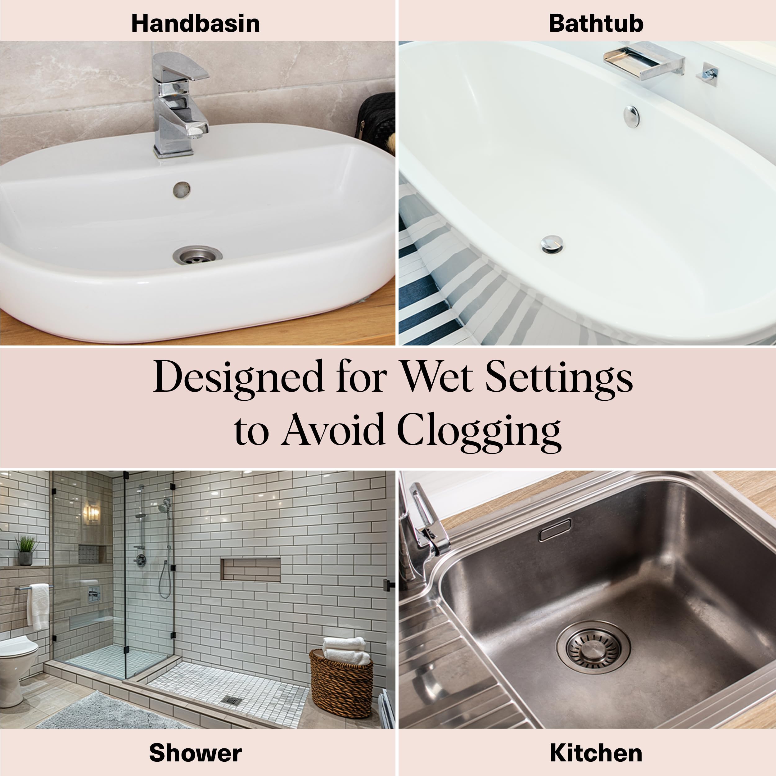 Multi-scene Use: Handbasin, Bathtub, Shower, Kitchen