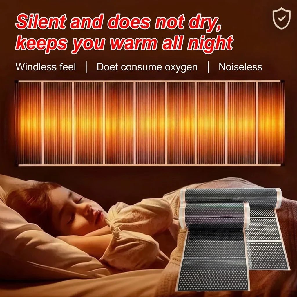 Graphene wall heater installed indoors