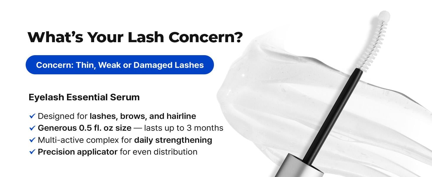 [EPAIS Official Shop] Essential Eyelash Growth Serum, Jumbo Size 0.5fl.oz - Safe & Gentle Lashes Care, Fuller, Thicker in 2 Weeks, Non-Prostaglandin, Hormone-free
