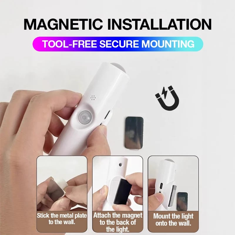 Magnetic Motion-Sensor Light – Magnetic Mounting