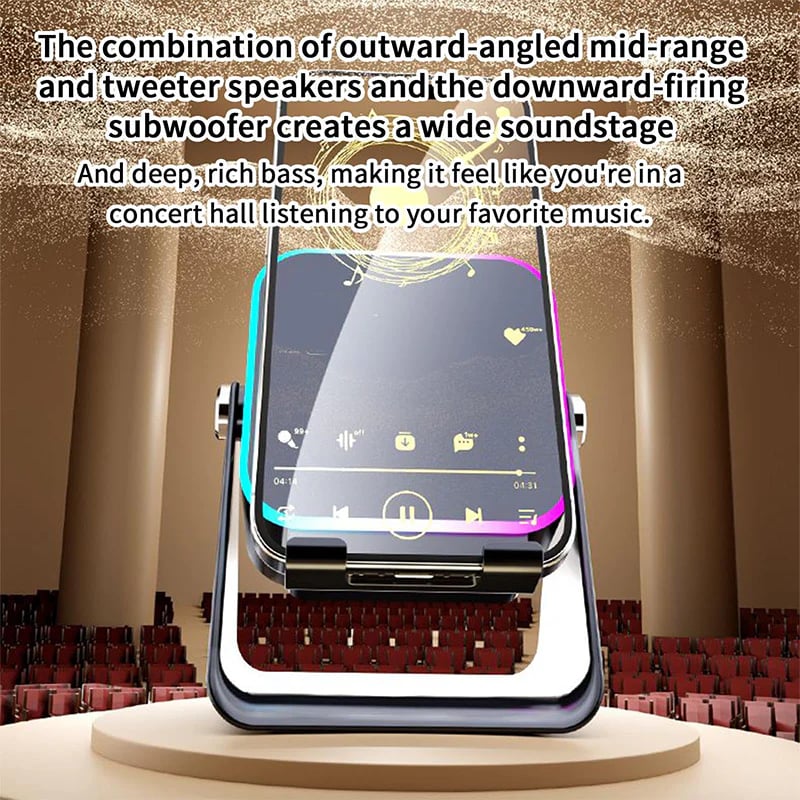 🎶📱 5-in-1 Wireless Induction Speaker & Adjustable Phone Stand detail view 3