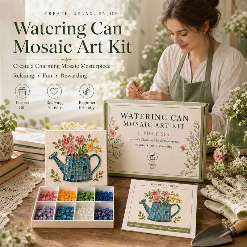 Watering Can Mosaic Craft Kit