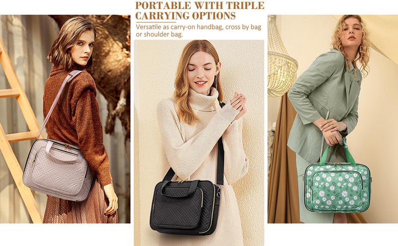 Floe Bible Cover for Women, Large Bible Bag w/ Shoulder Strap, Book Carrying Case with Bible Highlighters & Tabs, Bibles for Women, Bible Study, Bible Journaling & Bible Decorating, Christmas Christian Gifts