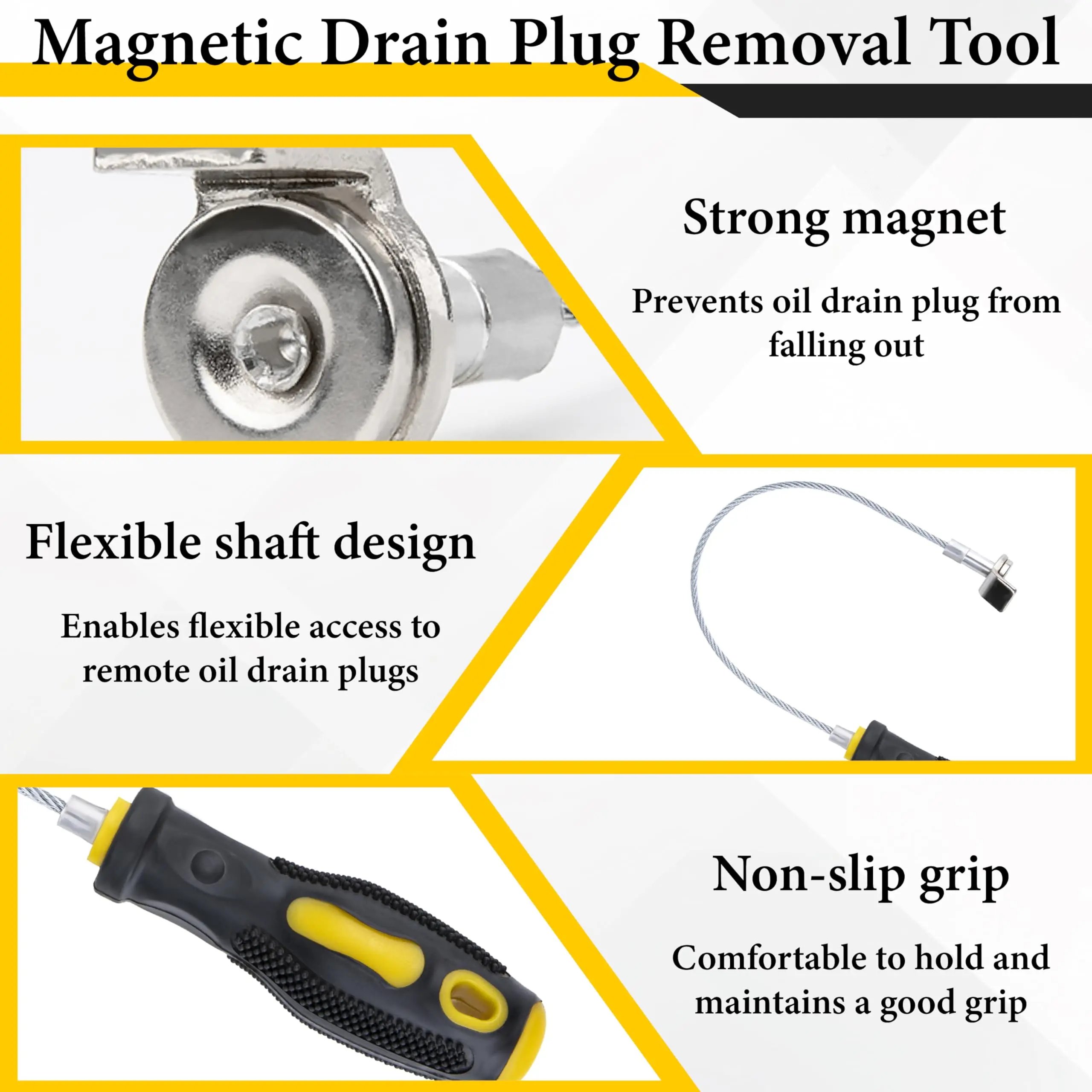 Magnetic Drain Plug Removal Tool Features