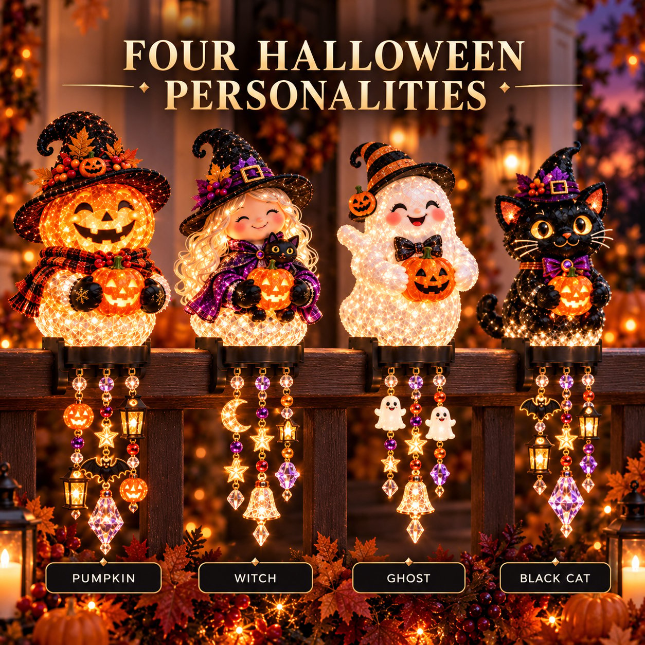 Four Halloween character options