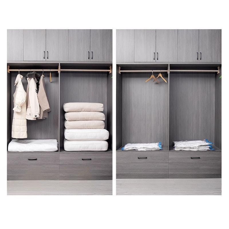 Product Introduction of Vacuum Storage Bag,8pcs Multi Size Vacuum Clothes Storage Bag & 1 Pump, Reusable Waterproof Space Saving Blanket Storage Organizer, 2025 Container, Bedroom Organizers and Storage seasonal clothing storage bag 4
