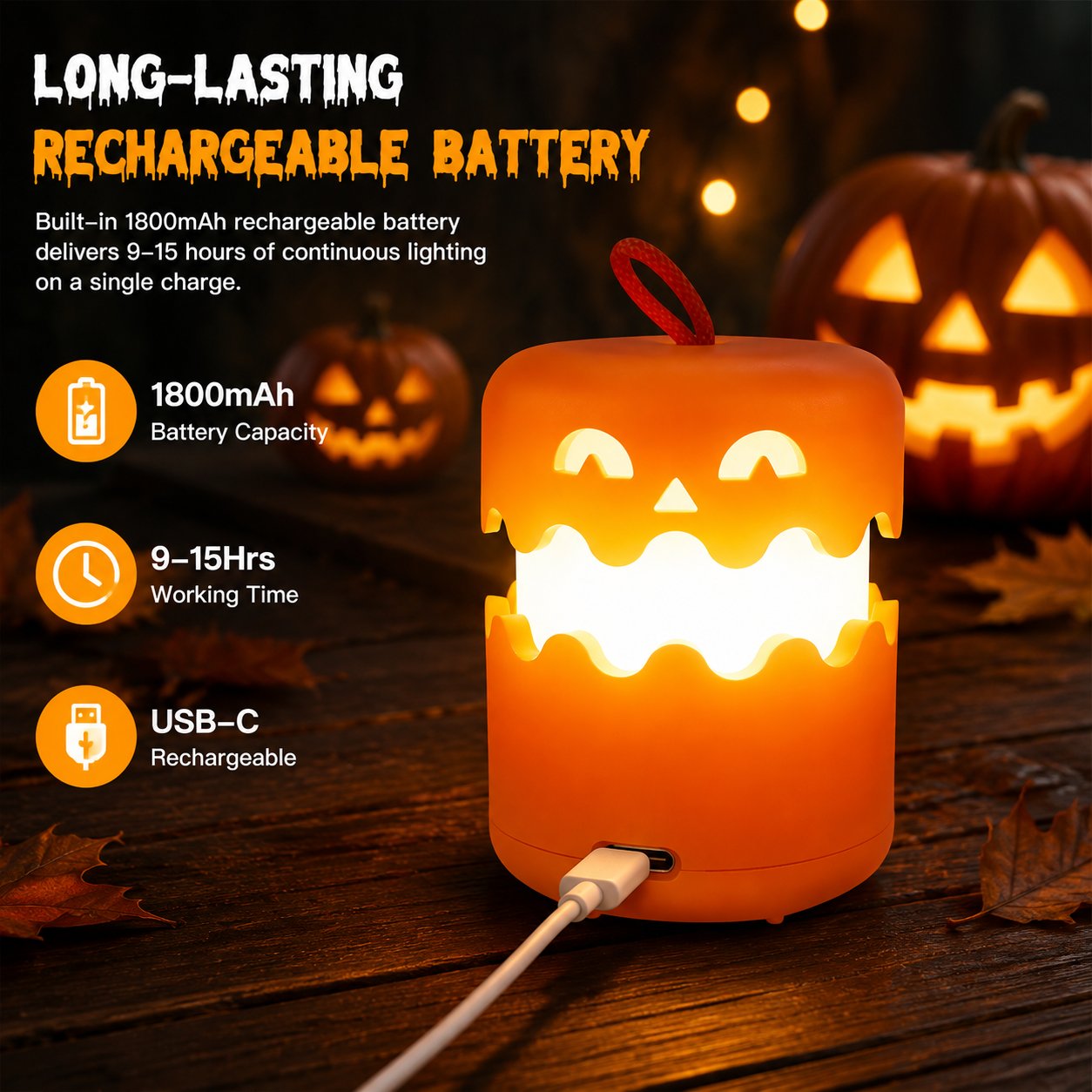 Rechargeable Halloween Lantern