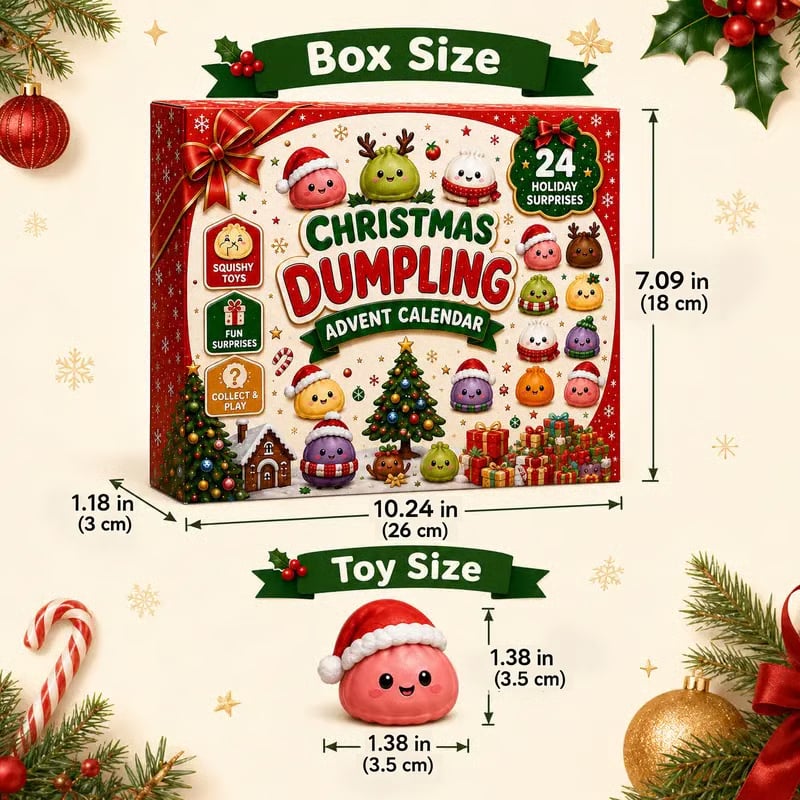 Soft squeezable glitter Christmas squishy toy