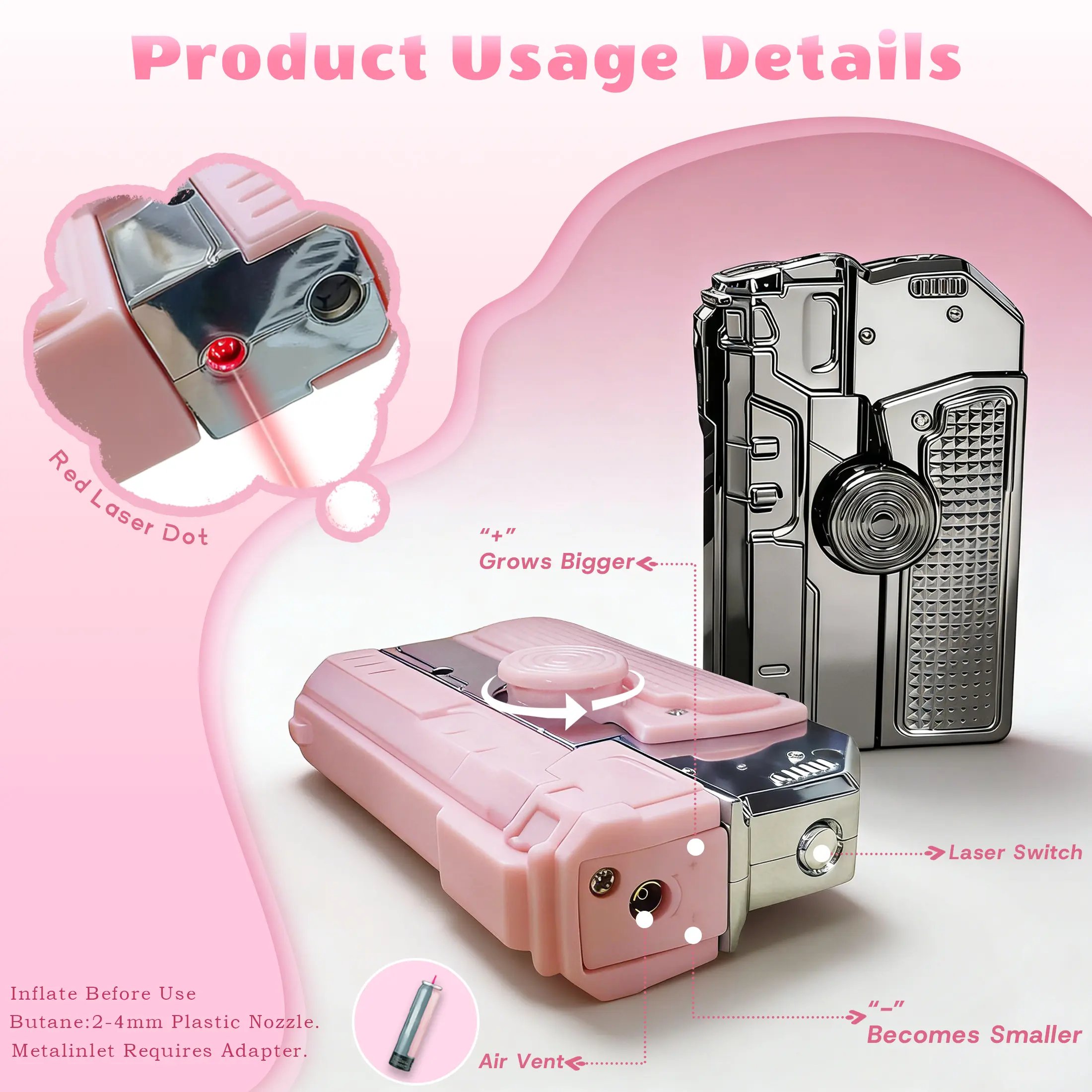 Product Usage Details and Flame Adjustment