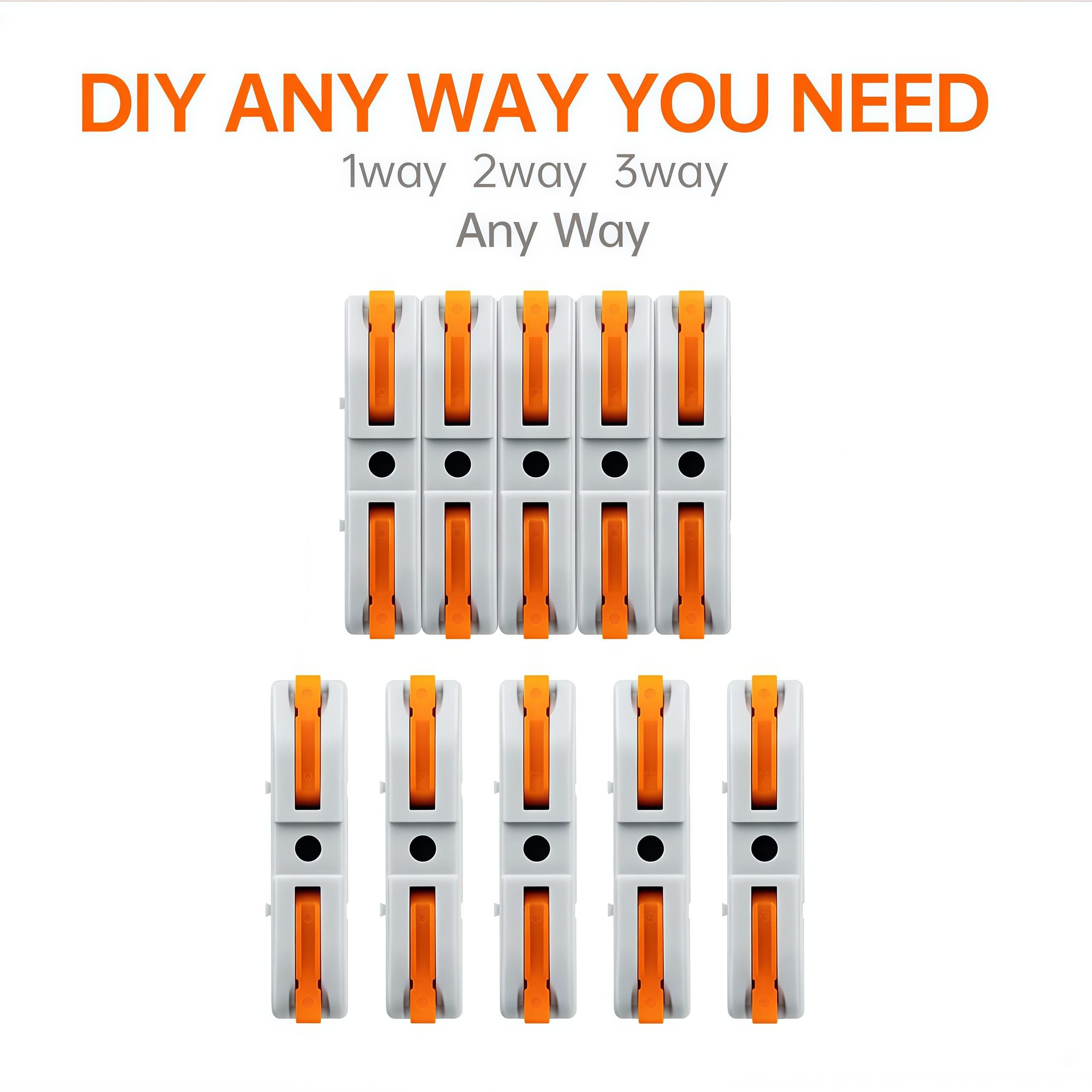 Quick Wire Connection Assortment Kit with Wire Stripper & （50-100）pcs Lever Connectors for 28-12 AWG Wires Safe Reliable for Home Office Factory, Durable Reliable Connectors, Quick Snap Connector Switch