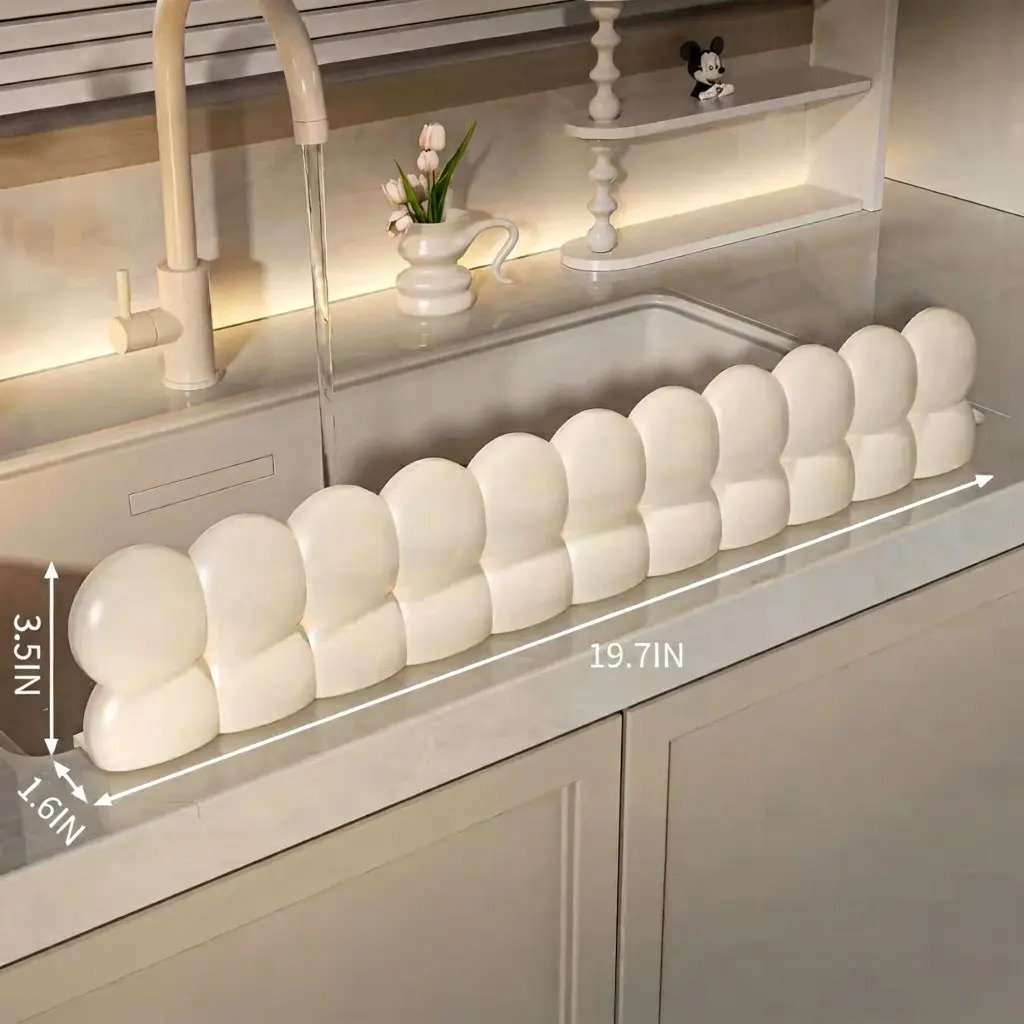 Kitchen sink splash guard