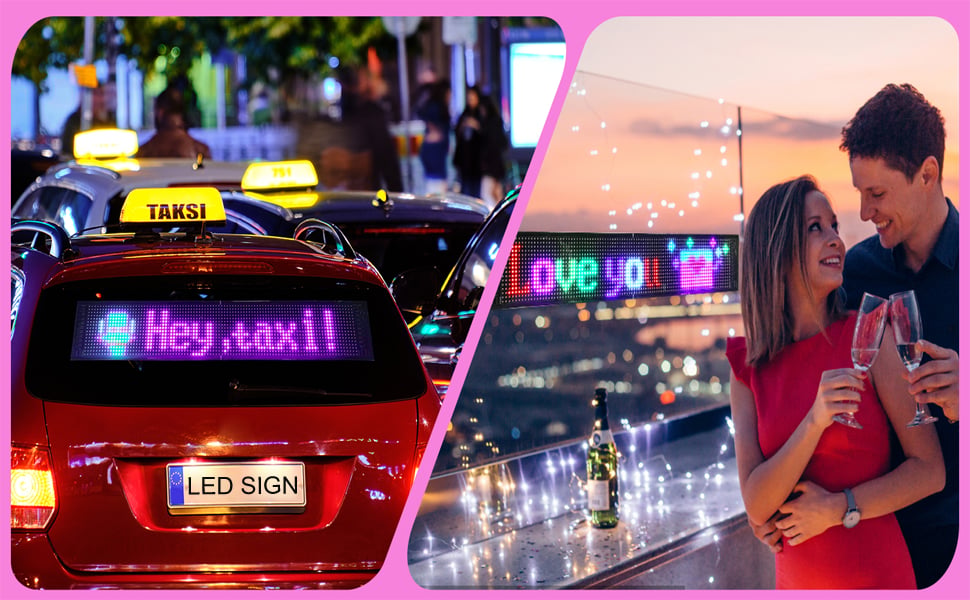 Scrolling message programmable LED sign display board