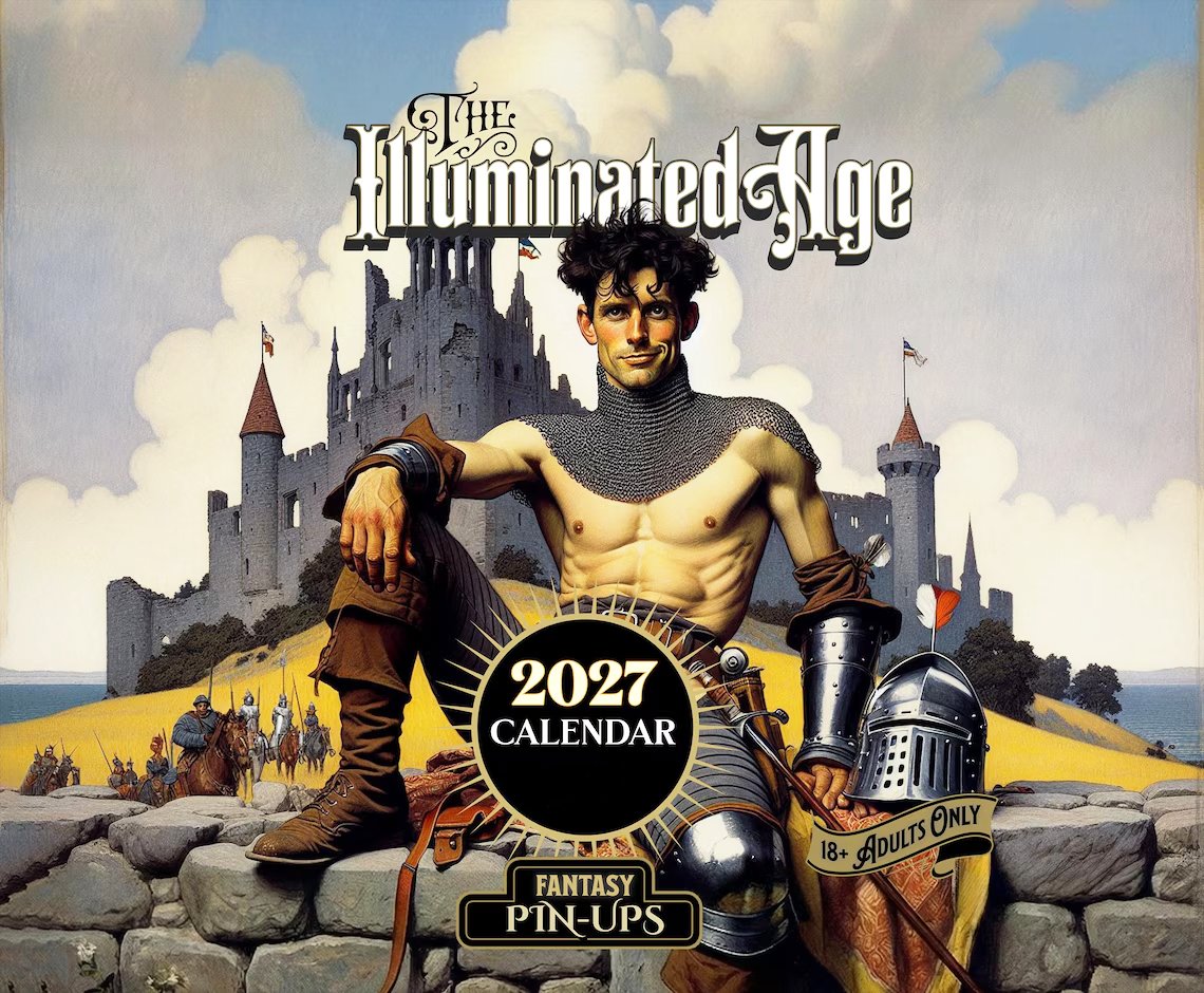 The Illuminated Age 2027 medieval fantasy calendar