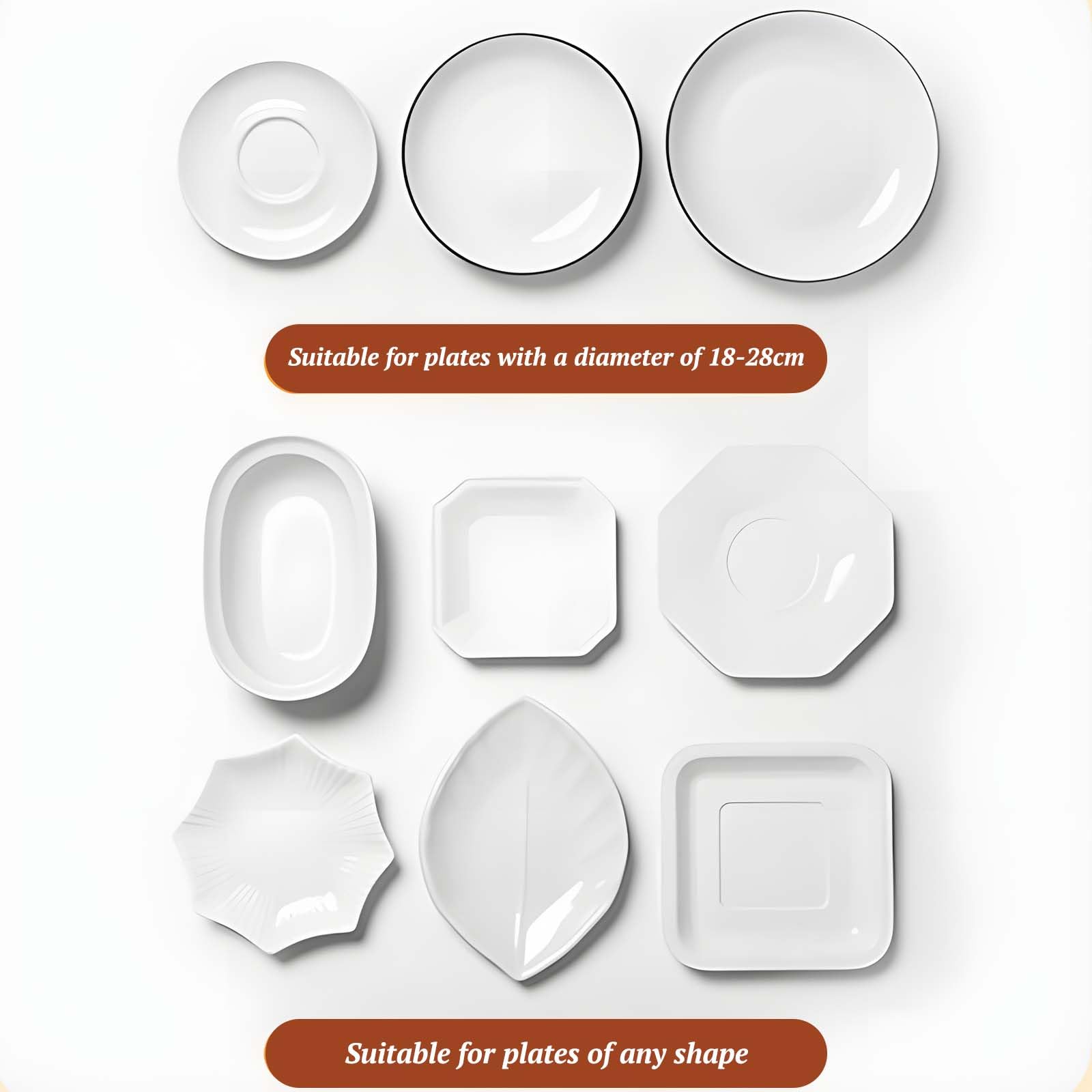 Suitable for all plate shapes